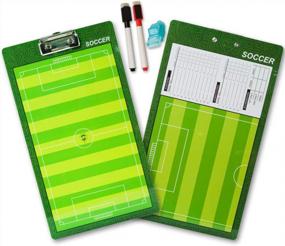 img 4 attached to Boost Your Coach Planning With Shinestone'S Double-Sided Dry Erase Board And Accessories For All Sports