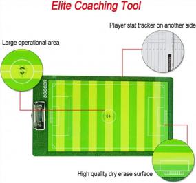 img 1 attached to Boost Your Coach Planning With Shinestone'S Double-Sided Dry Erase Board And Accessories For All Sports