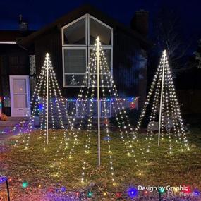 img 3 attached to YASENN Fairy Light 300LED Firefly Bunch Lights 9.8ft x10 for Christmas Birch Decorations - Starry Bunch Firefly String Lights (Warm White)