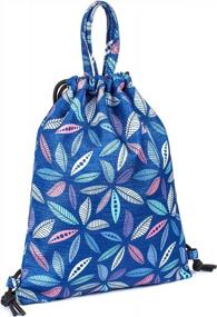 img 3 attached to Women'S Drawstring Backpack For Hiking, Gym & Day Trips - TOPERIN Cute Bag