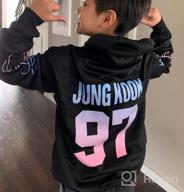 img 1 attached to Dolphind Love Yourself Tear Kpop Hoodie - Bangtan Suga Jimin Jungkook V Rap Jhope Sweater review by Herb Guevara