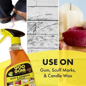 img 1 attached to 🧴 Goo Gone Spray Gel - 2 Pack Adhesive Remover + Sticker Lifter for Gum, Grease, Tar, Labels, Residue, Oil, Blood, Lipstick, Mascara, Tape