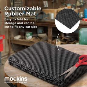 img 2 attached to Protect Your Vehicle'S Roof With Mockins Rooftop Protector Mat - 37"X55" Cushioned And Gripped Car Roof Protective Mat For Any Cargo Bag, SUV Or Truck