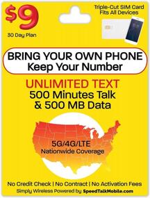 img 4 attached to Affordable GSM SIM Card Plan For Smartphones - 30 Days Unlimited Text, 500 Mins Talk, 500MB 5G 4G LTE Data Nationwide Service