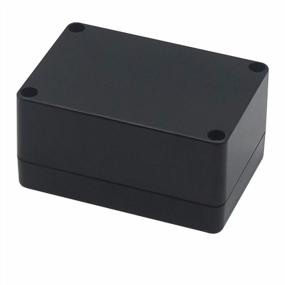 img 2 attached to Waterproof Plastic Project Box Enclosure - Black ABS IP65 Electrical Junction Box, 3.94 X 2.68 X 1.97 Inches (100X68X50Mm), Pack Of 1 By Zulkit