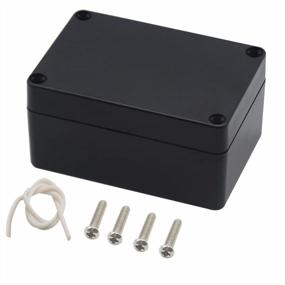 img 4 attached to Waterproof Plastic Project Box Enclosure - Black ABS IP65 Electrical Junction Box, 3.94 X 2.68 X 1.97 Inches (100X68X50Mm), Pack Of 1 By Zulkit