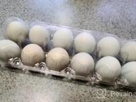 img 1 attached to Toplife Clear Plastic Eco-Friendly Egg Carton Set - 60 Ct., Securely Holds 6 Eggs with Sticker Labels review by Jermaine Batista