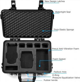 img 2 attached to Waterproof Hard Case For DJI Air 2S Drone, Mavic Air 2 Combo & Accessories - Lekufee
