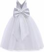 nnjxd sleeveless embroidered princess dress for girls: perfect for pageants, proms and balls logo