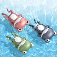 🛁 mai z i 3 pcs bath toys - fun wind-up swimming pool water bathtub baby bath toys for toddlers 1-6 years - birthday gift for boys and girls - 3 styles (3 pcs 01 style) logo