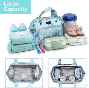 img 2 attached to Crossbody Backpack Portable Include Insulated Diapering ... Diaper Bags