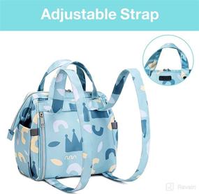 img 1 attached to Crossbody Backpack Portable Include Insulated Diapering ... Diaper Bags