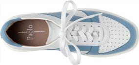 img 3 attached to Women'S Nappa Leather Lace-Up Platform Sneakers - Linea Paolo Kayleen For Sporty Fashion