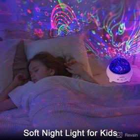 img 2 attached to 🦄 Yishiter Unicorns Gifts: Unicorn Star Projection Night Light – 9 Lights Modes for Girls Room Decor, Ages 3-9, Pink