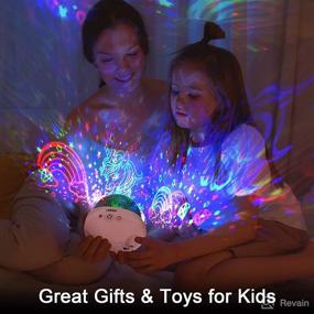 img 3 attached to 🦄 Yishiter Unicorns Gifts: Unicorn Star Projection Night Light – 9 Lights Modes for Girls Room Decor, Ages 3-9, Pink