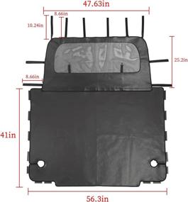 img 3 attached to JeCar Leather Tonneau 1997 2006 Wrangler