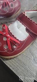 img 5 attached to Femizee Leather Design Princess Toddler Girls' Flat Shoes: Cute and Comfy!