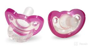 img 4 attached to 🍼 RaZbaby JollyPop Pink Pacifier Pack – Newborn to 3 Months (Set of 2)