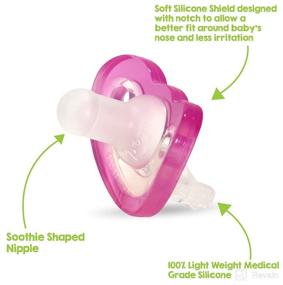 img 3 attached to 🍼 RaZbaby JollyPop Pink Pacifier Pack – Newborn to 3 Months (Set of 2)