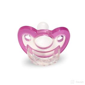 img 2 attached to 🍼 RaZbaby JollyPop Pink Pacifier Pack – Newborn to 3 Months (Set of 2)