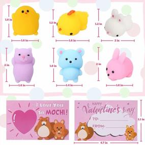 img 1 attached to Get Your Valentine'S Day Squishy Toy And Card Set Here: 28 Packs Of Adorable Kawaii Animal Sets For Boys And Girls!