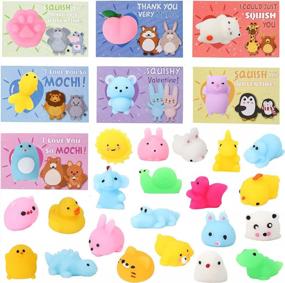 img 4 attached to Get Your Valentine'S Day Squishy Toy And Card Set Here: 28 Packs Of Adorable Kawaii Animal Sets For Boys And Girls!