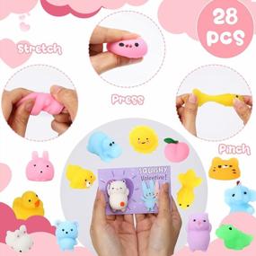 img 2 attached to Get Your Valentine'S Day Squishy Toy And Card Set Here: 28 Packs Of Adorable Kawaii Animal Sets For Boys And Girls!