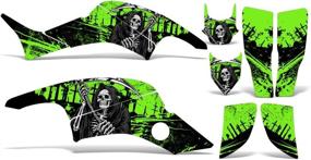 img 1 attached to 🏍️ Reaper V2 Green ATV Graphics Sticker Decal Kit for Honda TRX 400EX 1999-2007 - Wholesale Decals