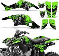 🏍️ reaper v2 green atv graphics sticker decal kit for honda trx 400ex 1999-2007 - wholesale decals logo