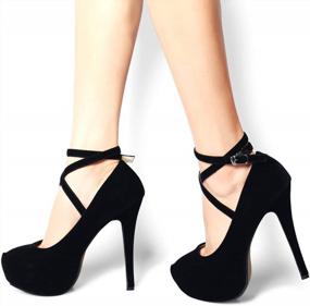 img 3 attached to OCHENTA Women'S Ankle Strap Platform Pump Party Dress High Heel - Perfect For Any Occasion!