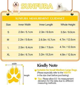 img 1 attached to SUNFURA Warm Dog Boots Winter Dog Shoes | Reflective Large Dog Booties with Rugged Anti-Slip Sole & Fleece Lining | Outdoor Pet Sneakers Paw Protectors for Medium and Large Dogs | Ideal for Hiking