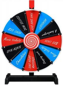 img 4 attached to DIY Insertable Prize Wheel By WinSpin – 15 Inch Tabletop Spinning Wheel With 12 Slots Fortune Design For Carnival And Spin Games - Optimized For Search Engines