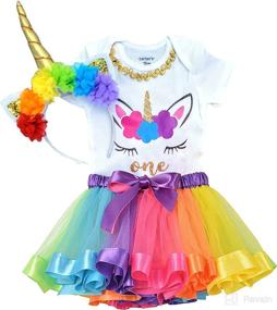 img 4 attached to 🦄 Enchanting Unicorn Baby Girl Tutu - Perfect for 1st Birthday Outfit