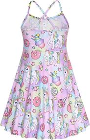 img 3 attached to 🦋 Stylish Summer Sleeveless Butterfly Birthday Dresses for Girls at Dresses