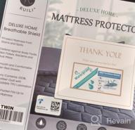 img 1 attached to Protect Your Mattress With King Size Waterproof And Breathable Mattress Cover - Deep Pocket Fit Of Up To 21 Inches And Quilted Alternative Filling - Grey review by Leslie Smith