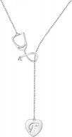 женские украшения для доктора и медсестры: ожерелье из стетоскопа из стерлингового серебра 925 пробы с буквой алфавита логотип