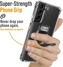 img 2 attached to 📱 Scooch Wingman Case for Samsung Galaxy S22: Pop Out Car Mount, Grip & Kickstand | 10 ft Drop Protection, Tempered Glass Screen Protector & $200 Device Coverage