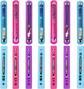 img 4 attached to 60 Pcs Epoxy Glitter Pen Kit With Turner Attachment, Custom Craft Pen Package (3 Colors)
