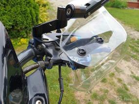 img 2 attached to Motorcycle Windshield Deflectors Adjustable Transparent Motorcycle & Powersports good for Parts