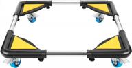 effortlessly move heavy appliances with dozawa telescopic furniture dolly - adjustable and secure with 4 locking wheels - perfect for washing machines, refrigerators, and more logo