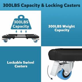 img 2 attached to Effortlessly Move Heavy Appliances With DOZAWA Telescopic Furniture Dolly - Adjustable And Secure With 4 Locking Wheels - Perfect For Washing Machines, Refrigerators, And More