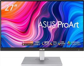 img 4 attached to ASUS ProArt Display Monitor PA278CV: High Performance 75Hz 🖥️ IPS LED Display with Adjustable Height, Pivot, Tilt, and Flicker-Free Technology