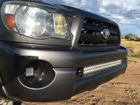 img 1 attached to Optimized Fog Light LED Pod Replacement Brackets for 2005-2011 Toyota Tacoma