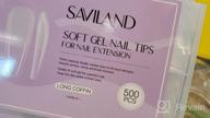 img 1 attached to Saviland Soft Gel Nail Tip Almond - Complete Kit For A Perfect Salon-Quality Look review by Doug Small