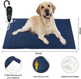 img 3 attached to 🐾 AILEEPET Pet Heating Pad - Electric Heated Pad for Dogs and Cats - Dog Cat Warming Mat - Indoor Warming Mat with Auto Power Off - Dogs Heated Mat for Cozy Comfort