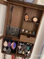 img 1 attached to Rustic Charm: QILICHZ Set Of 3 Wall Mounted Jewelry Organizers For Elegant Jewelry Display & Storage review by Shawna Sparks