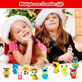 img 1 attached to Приготовьтесь к Рождеству с кукольным адвент-календарем Vanmor'S 2022 для детей - 24 дня веселых игрушек с животными, идеальные рождественские подарки для мальчиков и девочек!