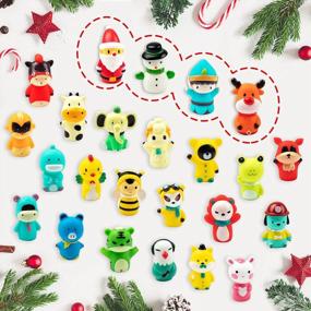 img 3 attached to Приготовьтесь к Рождеству с кукольным адвент-календарем Vanmor'S 2022 для детей - 24 дня веселых игрушек с животными, идеальные рождественские подарки для мальчиков и девочек!