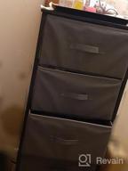 img 1 attached to Organize Your Bedroom With YOUDENOVA 4 Drawer Dresser - Fabric Chests Of Drawers For Clothes Storage & Closet Organizers, Grey review by Jason Cartwright