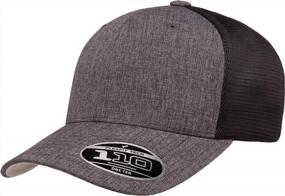 img 4 attached to Men'S Flexfit 110 Mesh Cap: Stylish And Breathable Headwear